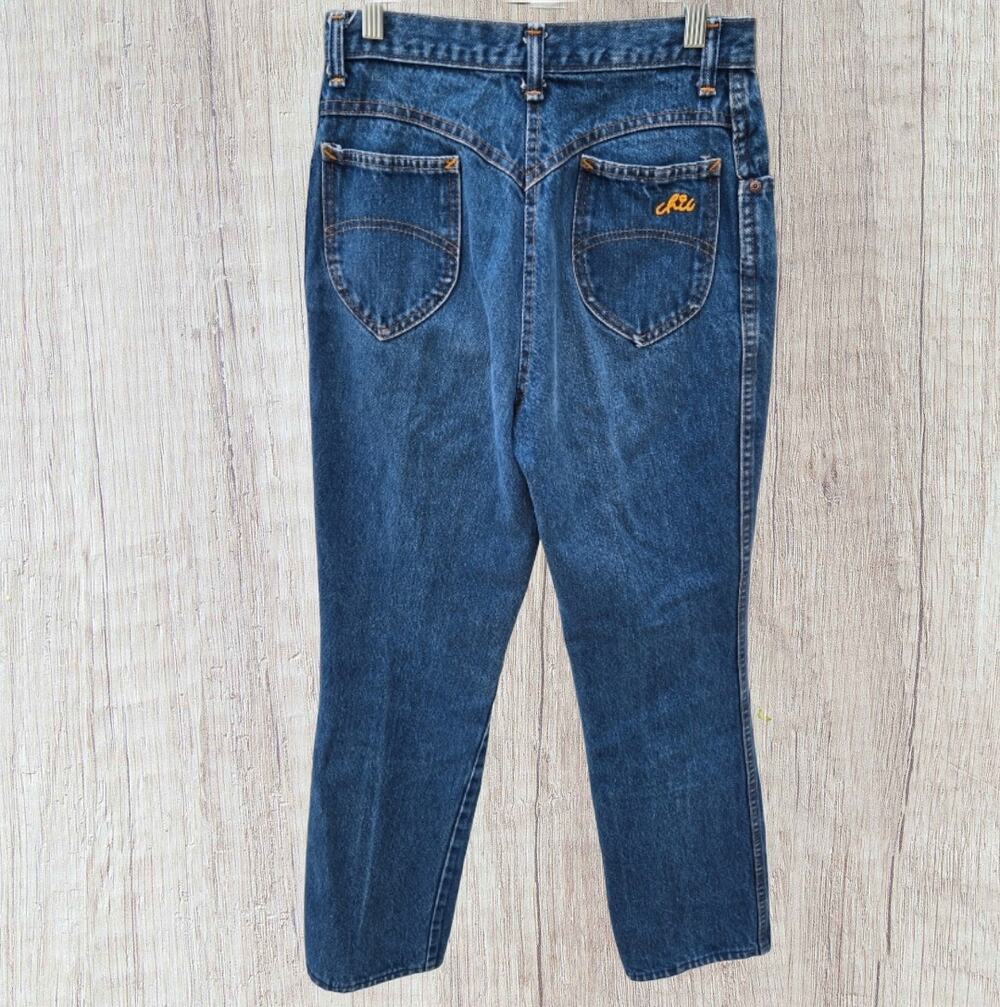 Vintage Eighties Chic Women's Jeans Straight Leg size 11/12 Back Yoke High Waist